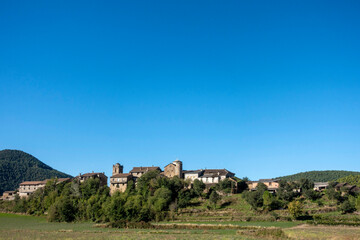 Fototapeta premium Panoramic view of the town of Arro. Huesca, Aragon, Spain.