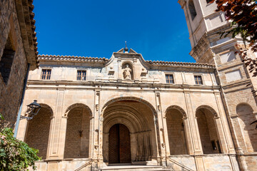 Cathedral of San Vicente de Roda de Isabena from the IX-XII with reforms in the XVIII. Huesca, Aragon, Spain.