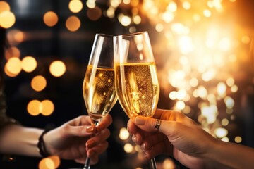 Glass party champagne drink.
