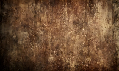 Fototapeta premium Brown grunge wall texture background showing rough plaster or concrete
