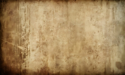 Fototapeta premium Old parchment paper background texture showing age and distress
