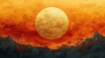 artistic abstract representation of a gold circle created through watercolor techniques featuring fluid textures and rich tones that evoke elegance and luxury in a minimalistic design