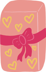 Gift box vector cartoon set icon. Illustration of isolated cartoon box. Set of Christmas gifts, valentines gifts, New Year presents, gift boxes with ribbons, gift box vector illustration in flat style