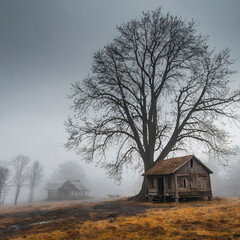 A Natural Wonder in Cities Villages and Wilderness Fog in Nature Cities and Village Life