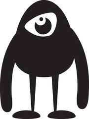 Fototapeta premium Funny Monster Character Illustration