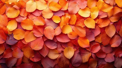 autumn background filled with falling leaves in vibrant hues of orange yellow and red offering a warm and inviting backdrop that captures the essence of the season