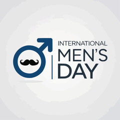 vector poster for International Men's Day