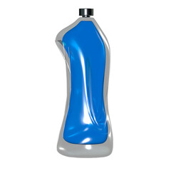 3D Blue Water Bottle Energy Drink Aqua Design Y2K Frutiger Aero Nostalgia Jelly  Glossy Element