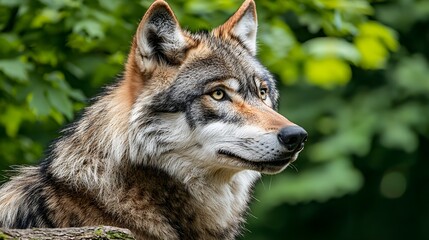 Obraz premium Majestic Italian Wolf in Natural Habitat