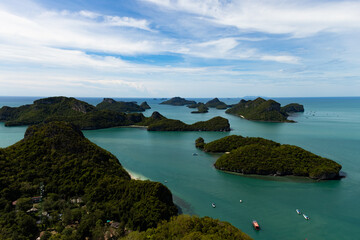 Vista dall'alto delle Isole AngThong Koh Samui