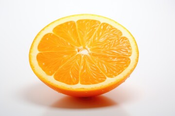 Fototapeta premium Fresh Orange Slice on a White Background
