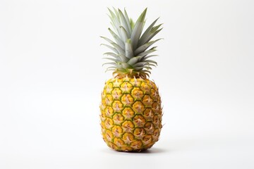 Fresh Pineapple on White Background