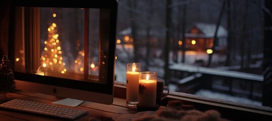 Cozy home office setup featuring a stylish modern desk and comfortable chair for productivity