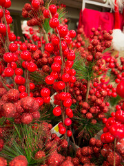 Festive Holly Berries Decorations