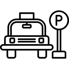Taxi Stand Icon