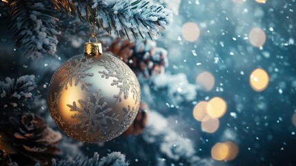 The Christmas Ornament on Tree