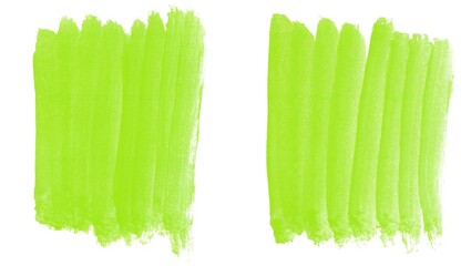 Pinselstriche in grün - 2 grunge Skizzen gemalt mit einem Pinsel