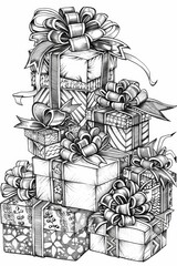 Reindeer coloring page for kids, simple and cute design for Christmas fun