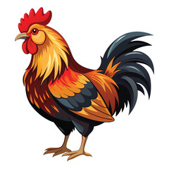 Bantam Chicken clipart vector illustration