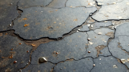 Obraz premium Luxurious Cracked Stone Texture with Gold and Lava Details for Jewelry, Architecture, and Interior Design