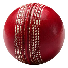 Red Cricket Ball Isolated On Transparent Background