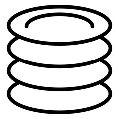 Dinnerware Vector Design Icon Style