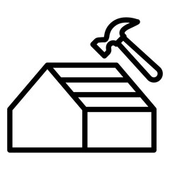 Roofing Repair Vector Design Icon Style