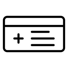 Obraz premium Insurance Card Vector Design Icon Style