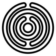Labyrinth Vector Design Icon Style