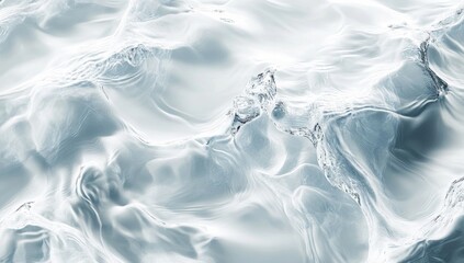 abstract water surface texture background with ripples, light, fresh cosmetic perfume business wave background, soft white and blue color palette