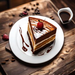 chocolate cake on a plate