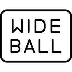 Wide Ball Icon