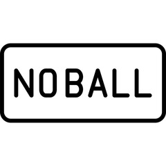 No Ball Icon