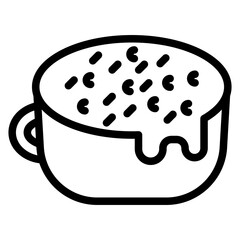 Funnel Cake Vector Design Icon Style