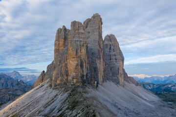 Tre Cime di Lavaredo in Dolomites Alps mountains in Italy
