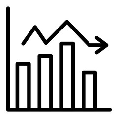 Growth Stocks Vector Design Icon Style