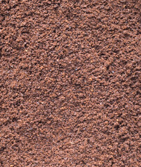 Beautiful close-up of ground coffee