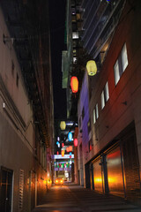 Fototapeta premium colorful lanterns on a street in Vancouver, BC