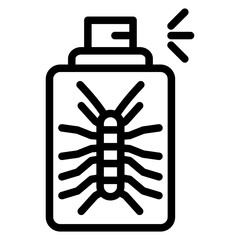 Centipede Spray Vector Design Icon Style