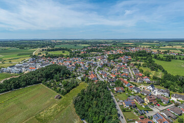 Der Kurort Bad Gögging bei Neustadt an der Donau von oben
