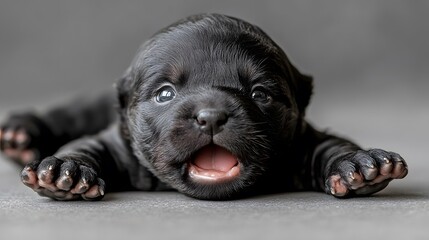 Cute dog face showing shock and surprise can convey cute innocence and surprise, which can be humorous. They can be used to create funny content about surprises or new encounters, such as sales.