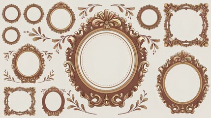 set of vintage frames