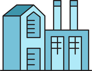 Factory Building Icon