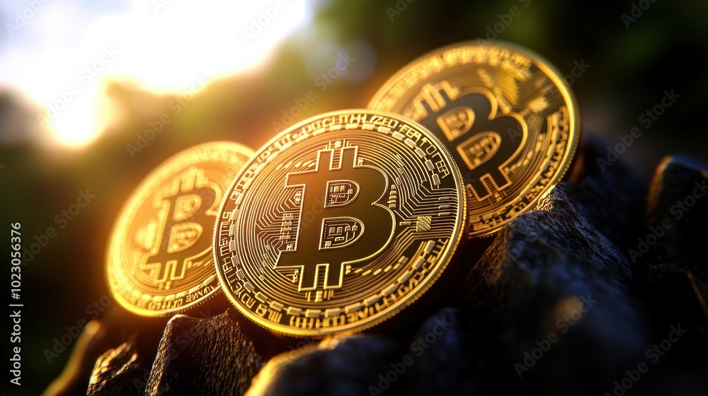 Aufkleber Exploring the Rise of Cryptocurrency Understanding Bitcoin's Impact on the Financial Landscape