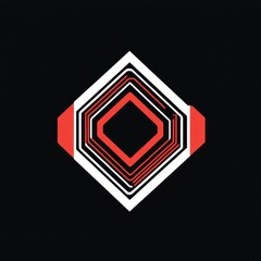 A clean, bold, and professional logo design with a unique diamond shape and inner layers. It represents a business focused on strategy, security, and innovative corporate solutions