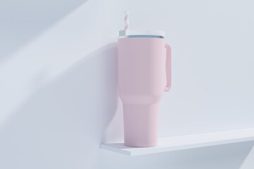 Travel Mug Hot Jar Drinking Cup Mock up