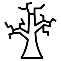 Dead Tree Vector Design Icon Style