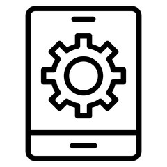 Mobile App Vector Design Icon Style