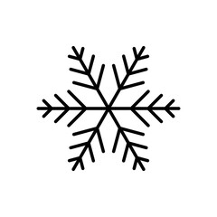 Snowflakes Vectors with Editable Strokes - Christmas, Holidays, Celebration, Decorative Elements for Winter Season