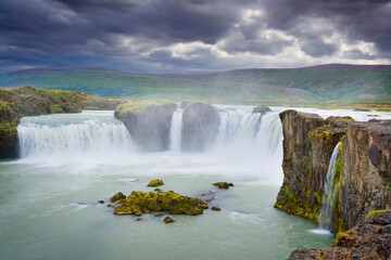 Goðafoss waterfall in northern Iceland